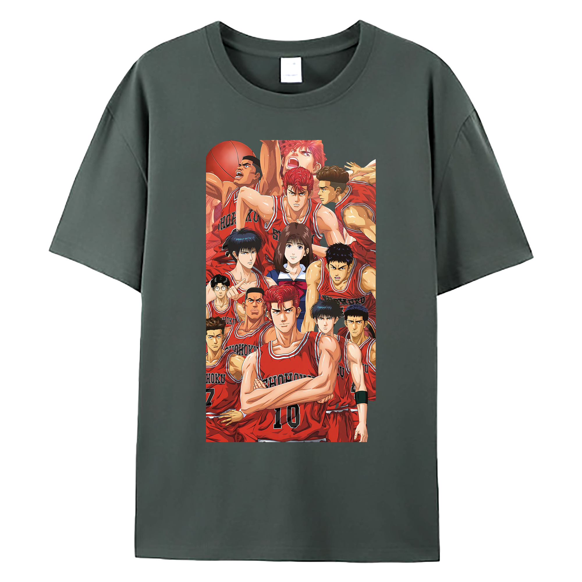 （画像用） SLAM DUNK／スラムダンク 綿100％ メンズ半袖Tシャツ｜肌触りやわらか＆通気性